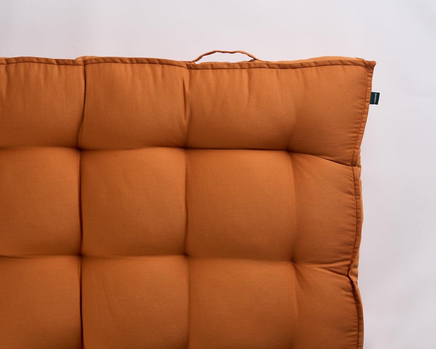 SKANDA FAB Low Seating Cushion -100% Cotton Twill, Hand-Plotted Microfiber Filling, Floor Cushion with 2 Back Support Cushions - Ideal for Living Room, Balcony, Lounge- 80x120 Brown (Pack of 1) - View 3